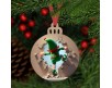 Decorazione per albero di Natale con Elfi personalizzata con disegno di piccoli elfi fronte e retro 3D idea regalo natalizia ornamento festività