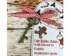 Chiave magica per Babbo Natale con appendino per porta personalizzato per bambino o bambina con nastrino decorazione natalizia vigilia di Natale letterina