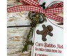 Chiave magica per Babbo Natale con appendino per porta personalizzato per bambino o bambina con nastrino decorazione natalizia vigilia di Natale letterina