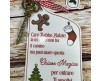 Chiave magica per Babbo Natale con appendino per porta personalizzato per bambino o bambina con nastrino decorazione natalizia vigilia di Natale letterina