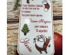 Chiave magica per Babbo Natale con appendino per porta personalizzato per bambino o bambina con nastrino decorazione natalizia vigilia di Natale letterina