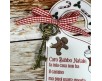 Chiave magica per Babbo Natale con appendino per porta personalizzato per bambino o bambina con nastrino decorazione natalizia vigilia di Natale letterina