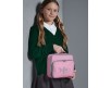 Borsa portamerenda portapranzo termica personalizzata con nome per scuola tempo libero sport pranzo merenda al sacco rosa o celeste bambini ragazzi