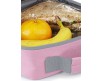 Borsa portamerenda portapranzo termica personalizzata con nome per scuola tempo libero sport pranzo merenda al sacco rosa o celeste bambini ragazzi