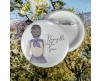 Set spillette pin badge personalizzati per Addio al nubilato con disegni e frasi per testimone amica damigella sposa gadget festa nozze matrimonio