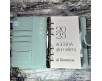 Agenda planner personalizzata 2025 con buste portasoldi e planner mensile, giornaliero, contatti, password, budget mensile, memo compleanni e festività