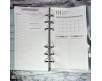 Agenda planner personalizzata 2025 con buste portasoldi e planner mensile, giornaliero, contatti, password, budget mensile, memo compleanni e festività