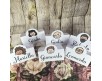 Set di segnaposto personalizzati con nome e caricatura in cartoncino per eventi matrimonio comunione cresima battesimo compleanno nozze oro argento