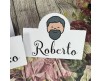 Set di segnaposto personalizzati con nome e caricatura in cartoncino per eventi matrimonio comunione cresima battesimo compleanno nozze oro argento