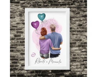 puzzle personalizzato con foto o immagini cuore san valentino innamorati  coppia
