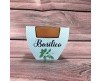 Piccolo vaso in terracotta con semi personalizzato con disegno di bambino e simbolo per comunione cresima idea bomboniera ecologica e originale 