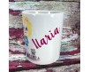 Tazza mug personalizzata con ritratto caricaturale di bambina e nome idea regalo compleanno anniversario festa della mamma figlia nipote