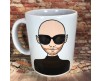 Tazza mug personalizzata con ritratto caricaturale di ragazzo e nome idea regalo compleanno anniversario festa del papà amico fratello