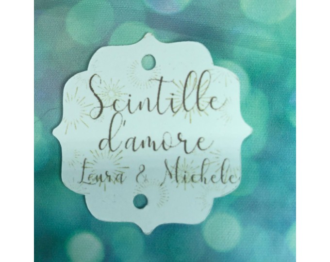 15 Tag personalizzati per Scintille Cartoncino stelle filanti ingresso  sposi matrimonio ballo nozze animazione matrimonio estate