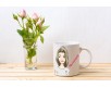 Tazza mug personalizzata con ritratto caricaturale di ragazza e nome idea regalo compleanno anniversario festa della mamma amica sorella